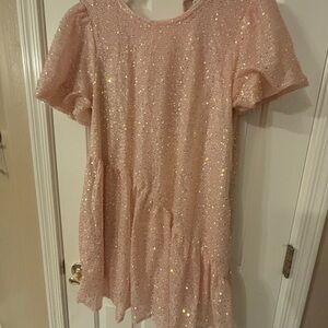 Hayden Sequin Blush Pink Party Dress